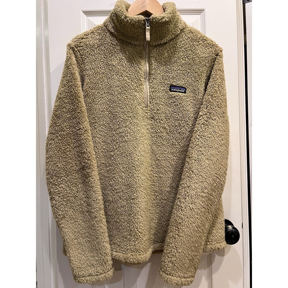 Patagonia Los Gatos 1/4 Zip Pullover Sherpa Fleece Jacket Women's Size Large